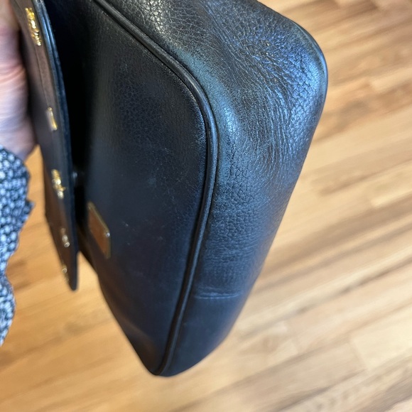 Vintage MCM Leather Crossbody Messenger Shoulder Sling Bag Purse Black Studded - Picture 16 of 16